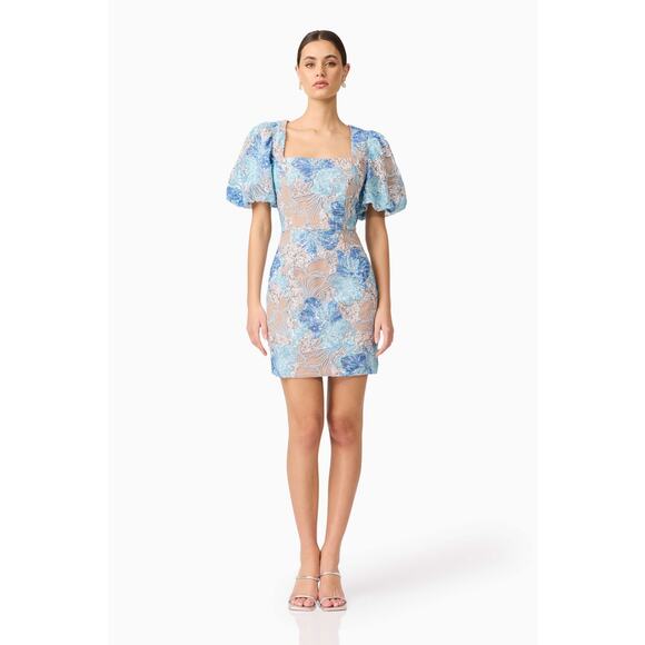 Elliatt Leoni Sequined Puff Sleeve Mini Dress - Picture 4 of 10